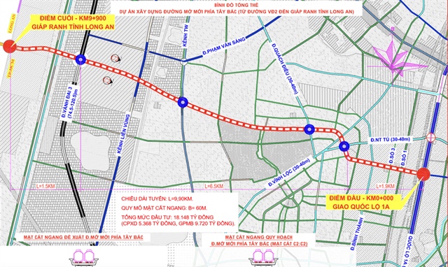  TP.HCM: Năm 2027 sẽ làm dự án đường mở mới phía Tây Bắc kết nối Tây Ninh