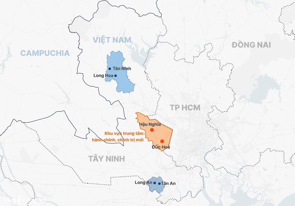  Tây Ninh quy hoạch trung tâm hành chính mới tại Đức Hòa – Hậu Nghĩa
