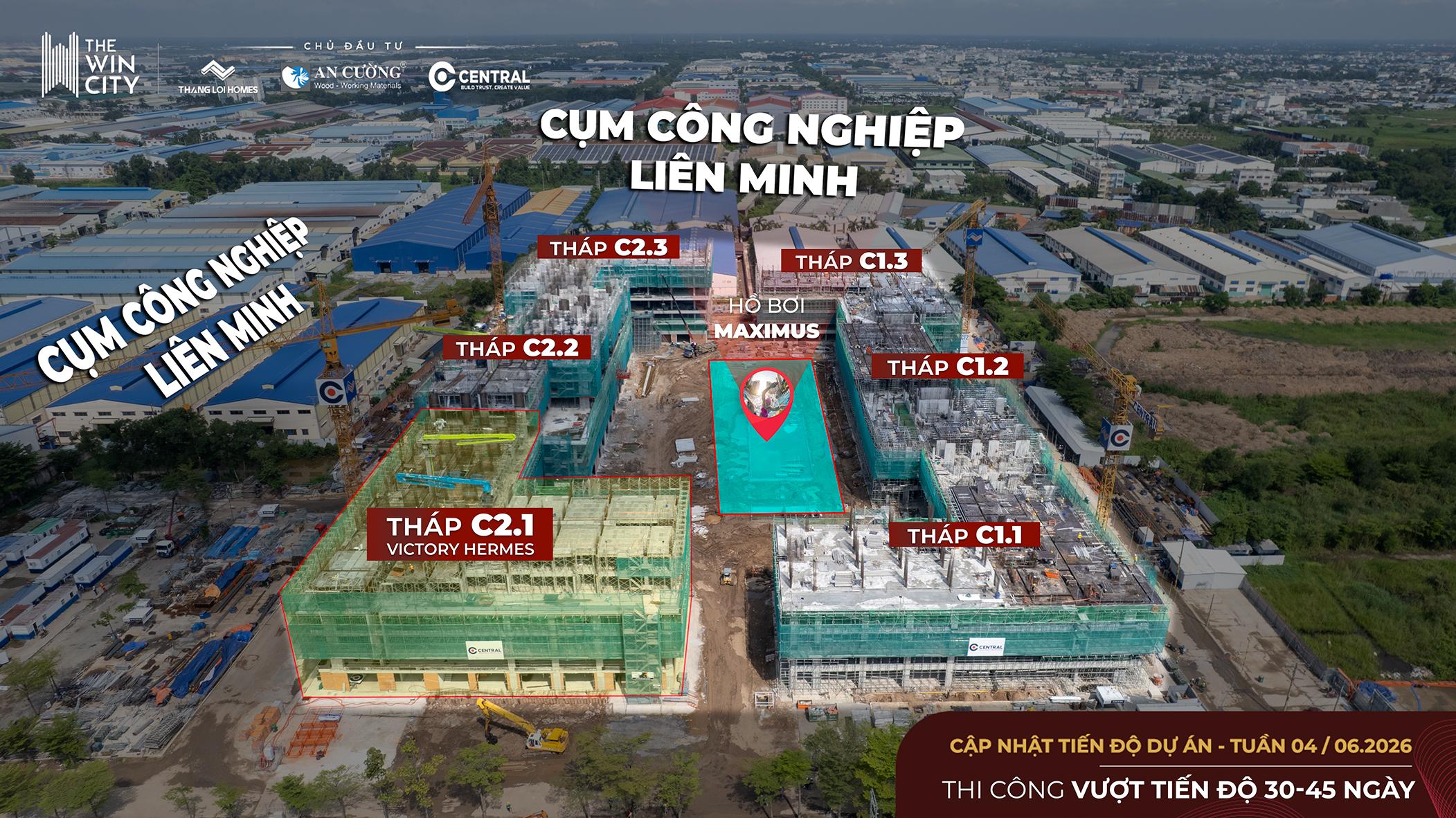 Tiến độ The Win City Tháng 06/2026