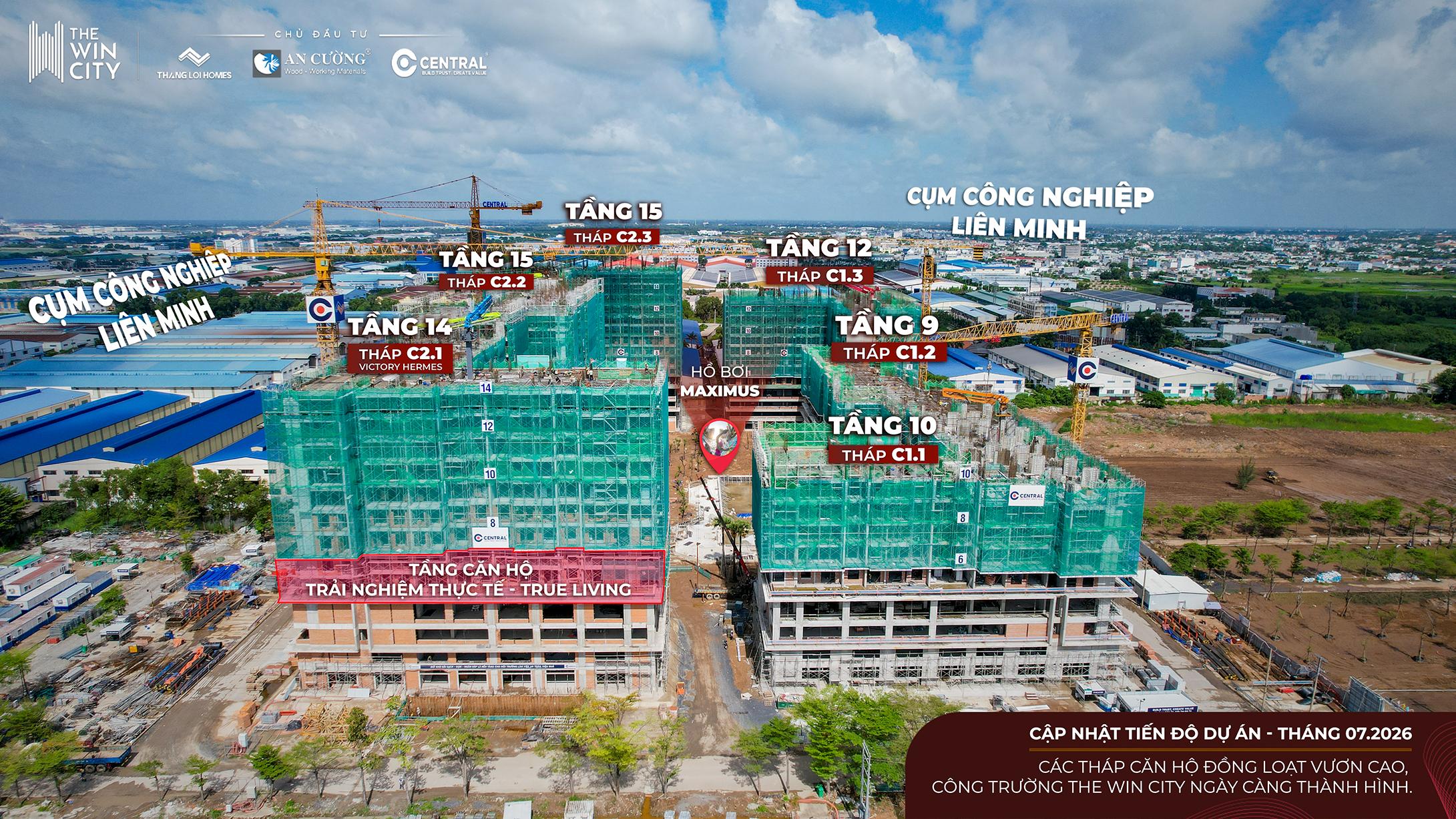 Tiến độ The Win City Tháng 08/2026