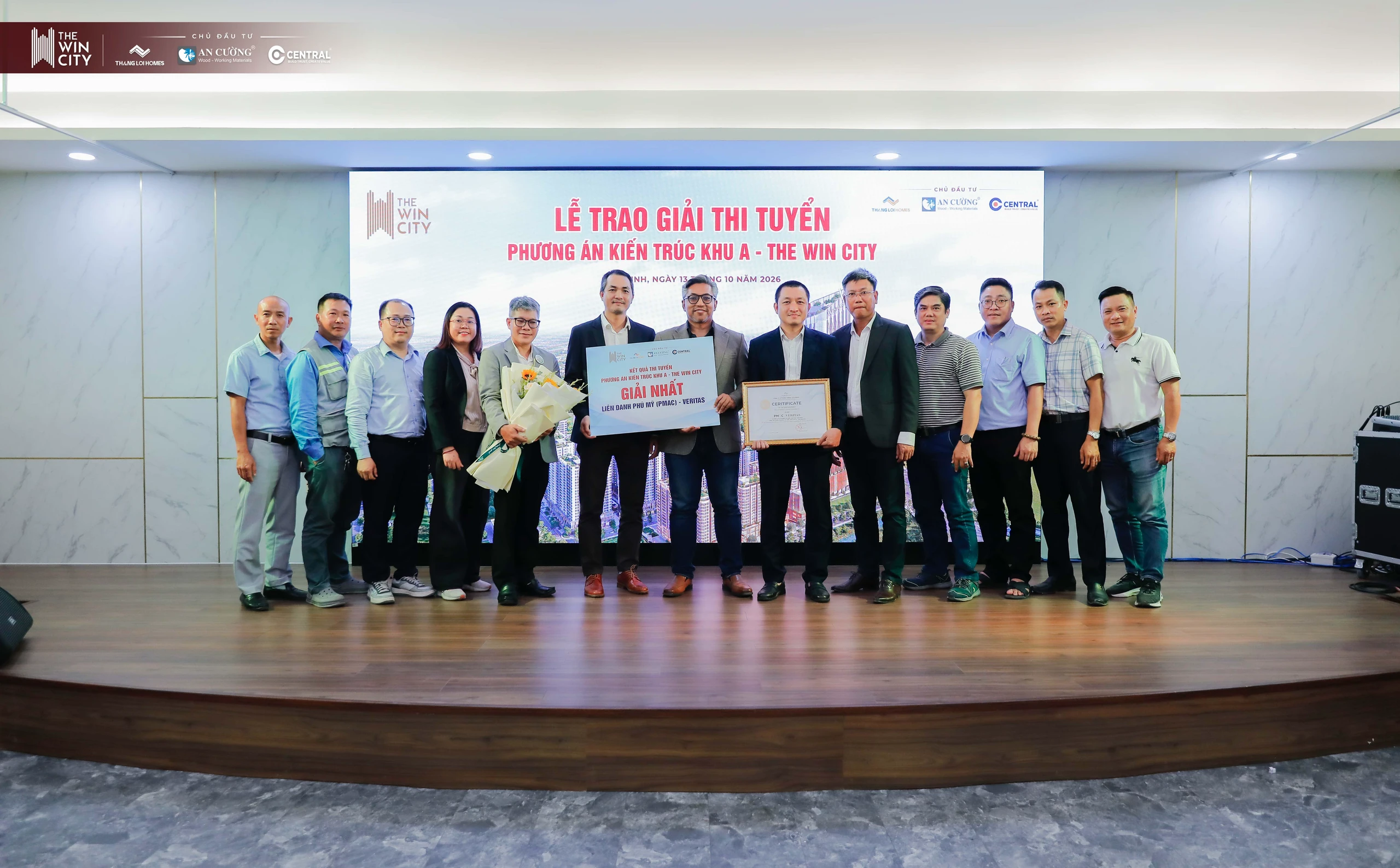 Liên danh Phú Mỹ - VERITAS giành giải Nhất với 90 điểm với phương án kiến trúc "Đức Hòa Gateway - The Productive Garden City"